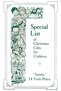 Lista Especial de Regalos de Navidad para Niños, 1917