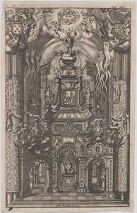 Catafalco para Fernando, de un libro no identificado, ca. 1660-95