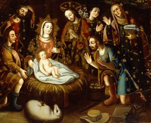 Adoración de los Pastores de Gaspar Miguel de Berrio