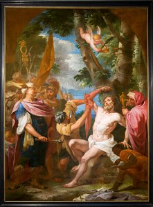 Iglesia parroquial (Sint-Bartholomeuskerk). Interior. Pintura. Martirio de San Bartolomé. Gaspar De Craeyer o J Van der Heyde (?)