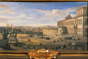 Italia, Roma, El Palacio del Quirinal de Gaspar van Wittel