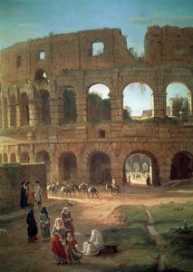 El Coliseo por Gaspar van Wittel (detalle)