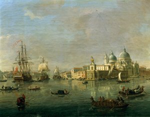 Vista de Venecia con Giudecca y la Aduana (detalle) de Gaspar van Wittel