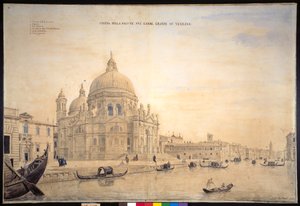 Chiesa della Salute, Gran Canal, Venecia de Gaspar van Wittel