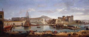 La Dársena, Nápoles de Gaspar van Wittel