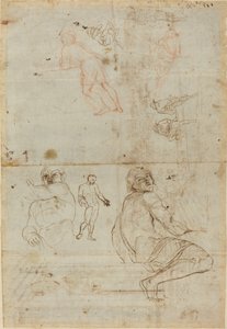 Figuras del Palacio Farnesio y de la Vida de Gaspar van Wittel after Annibale Carracci