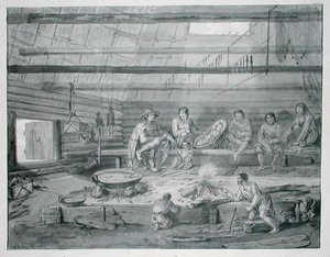 Trajes de los habitantes de la Bahía de Castries en la costa de Tartaria Oriental