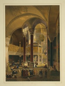 La galería imperial de la mezquita Ayasofya, antigua iglesia de Santa Sofía de Gaspard Fossati
