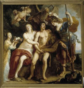 Hércules, Onfalia y Minerva