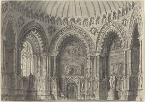 Rotonda en estilo gótico de Gasparo Galliari