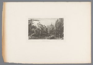 Vista de un arroyo cerca de Salins
Le ruisseau à Salins (título en el objeto)
Grabados franceses de 1875 (título de la serie)
L