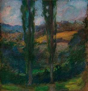 Les Peupliers Normandie, c. 1905 de Gaston La Touche