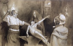 Golpeando el bazo de Gaston Vuillier
