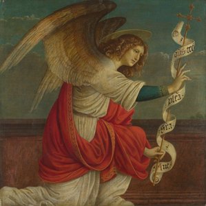 Panel del Arcángel Gabriel de un Retablo: La Anunciación, antes de 1511