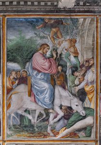 Detalle de "Cristo entrando en Jerusalén", de "La vida y la pasión de Cristo" de Gaudenzio Ferrari
