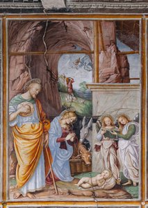 Detalle de "La Natividad", de "La vida y la Pasión de Cristo" de Gaudenzio Ferrari