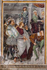 Jesús ante Pilato, detalle de "La vida y la pasión de Cristo"
