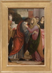 Encuentro en la Puerta Dorada, 1508-09 de Gaudenzio Ferrari