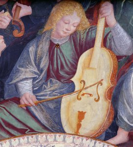 El concierto de los ángeles, 1534-36 (detalle)