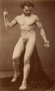 Estudio de desnudo,década de 1870 (foto) de Gaudenzio Marconi