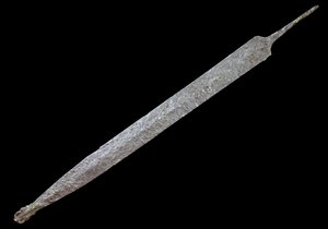 Arte de la Galia: Lanza de Hierro, Edad del Hierro (400 a.C.). Museo de Antigüedades, Saint Germain en Laye. de Gaulish
