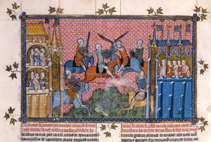 Escena del Romance de Lancelot del Lago