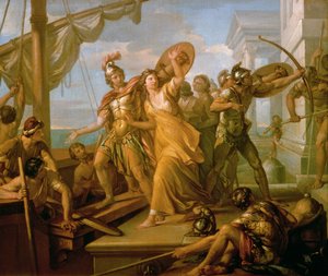 El rapto de Helena, 1770s de Gavin Hamilton