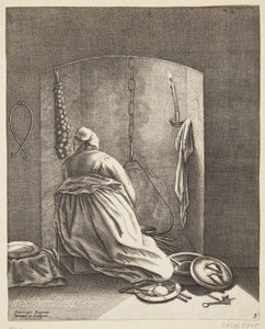 Una mujer cocinando