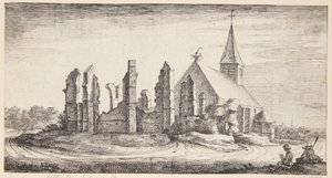 La iglesia en Sloten de Geertruyt Roghman