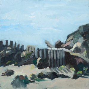 Playa, 2019 (óleo sobre lienzo)