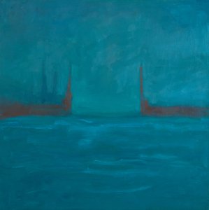 Entrada a la Estigia, 2024 (óleo sobre lienzo) de Genevieve French