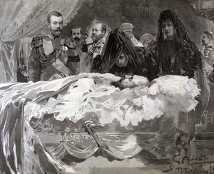 Muerte del zar Alejandro III, nov 1894 de Gennaro Amato