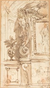 Un marco esculpido elaboradamente de Genoese 17th Century