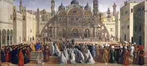 San Marcos predicando en Alejandría, Egipto de Gentile and Giovanni Bellini