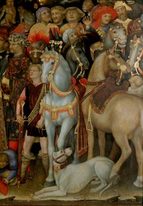 Adoración de los Magos (detalle) de Gentile da Fabriano