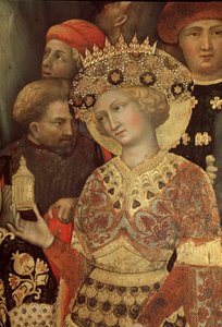 Adoración de los Magos (detalle) de Gentile da Fabriano