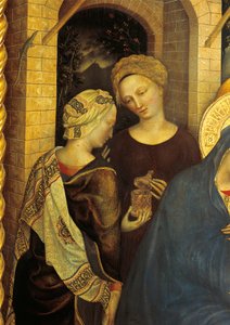 Adoración de los Magos (detalle) de los sirvientes de Gentile da Fabriano