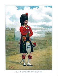 El 42º, The Black Watch Royal Highlanders, c. 1890 de Geoffrey Douglas Giles