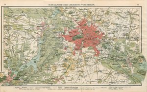 Mapa escolar de los alrededores de Berlín
