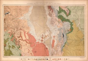 Atlas geológico y geográfico de Colorado y partes del territorio adyacente, de Geological And Geographical Survey Of The Territories