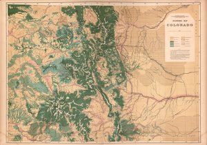 Atlas geológico y geográfico de Colorado y partes del territorio adyacente, de Geological And Geographical Survey Of The Territories