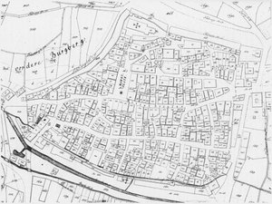 Mapa antiguo de Weinsberg de Geometer Jehle