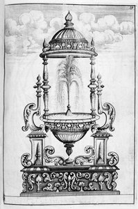 Diseño de fuente, 1664 de Georg Andreas Bockler
