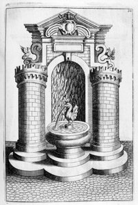 Diseño de fuente, 1664 de Georg Andreas Bockler