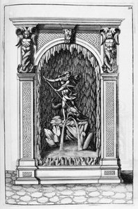 Fuente, diseño de gruta, 1664 de Georg Andreas Bockler