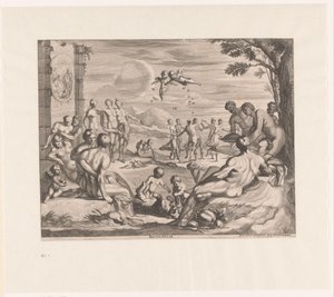 Báquico Bacchanalia (título sobre el objeto) de Georg Andreas Wolfgang