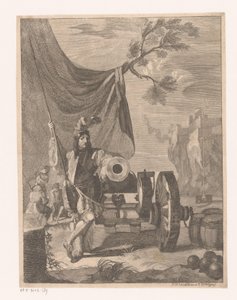 Artillero en un arma de Georg Andreas Wolfgang
