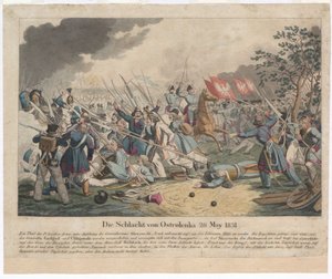 La Batalla de Ostroleka el 26 de mayo de 1831 de Georg Benedikt Wunder