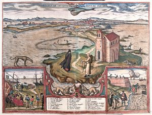 Cadice, España - en "Civitates Orbis Terrarum" de Georg Braun, Colonia 1617 de Georg Braun