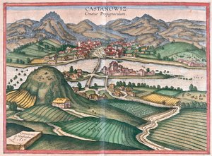 Kostajnica, Croacia - en "Civitates Orbis Terrarum" de Georg Braun, Colonia 1617 de Georg Braun